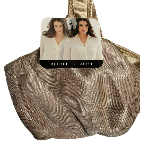 New Bali Minimizer Underwire Bra 34C #3562 Beige Comfort Cushion Straps Support - Picture 3 of 11